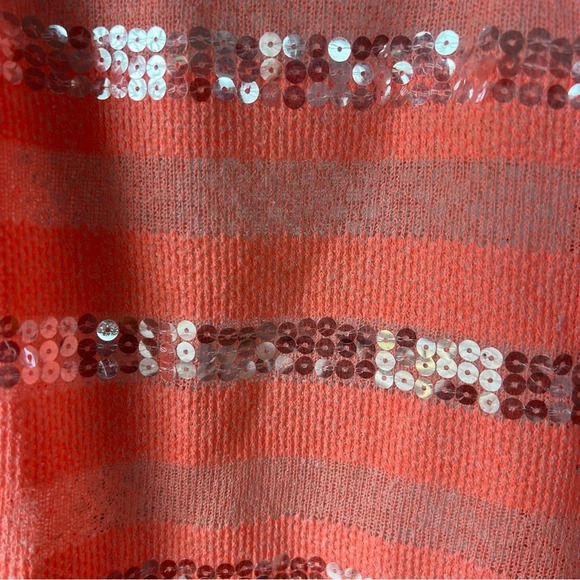 Miss Me Medium Sequence‎ Bright Pink and White Striped Tunic Tank Top - Picture 12 of 15